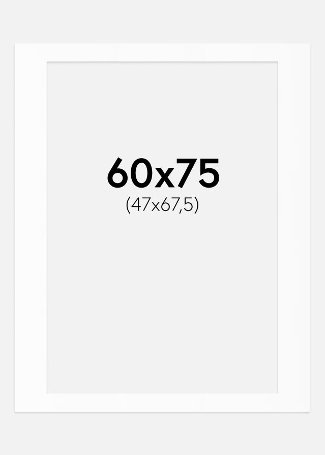 Paspartu Bijeli Standard (Bijela Jezgra) 60x75 cm (47x67,5)