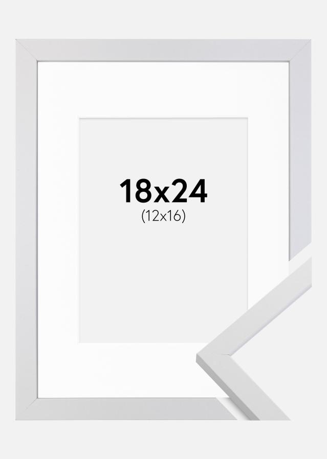 Okvir Trendy Bijelo 18x24 cm - Paspartu Bijelo 13x17 cm