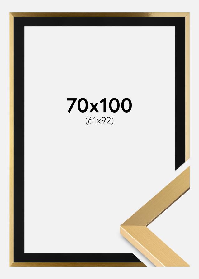 Okvir Selection Zlato 70x100 cm - Paspartu Crno 62x93 cm