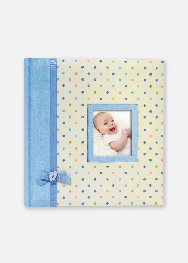 Kara Album za bebe Plava - 200 kapacitet slika 11x15 cm
