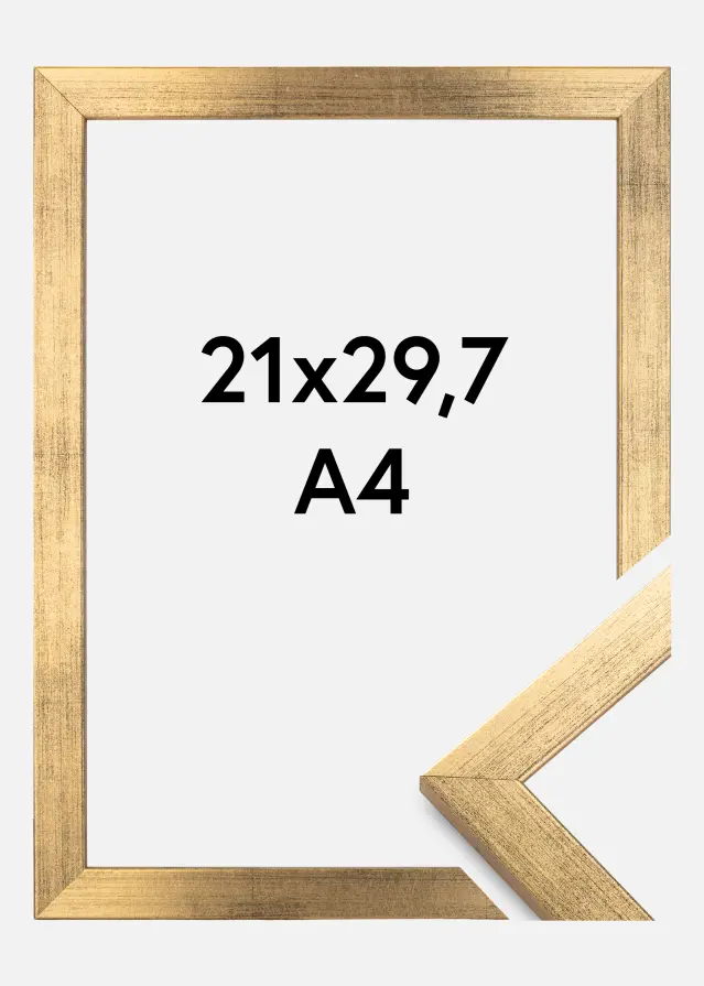 Okvir Profinjeni Akrilno staklo Zlato 21x29,7 cm (A4)