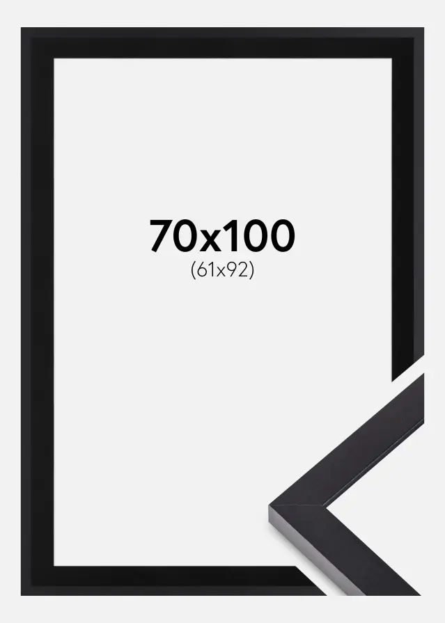 Okvir Selection Crno 70x100 cm - Paspartu Crno 62x93 cm