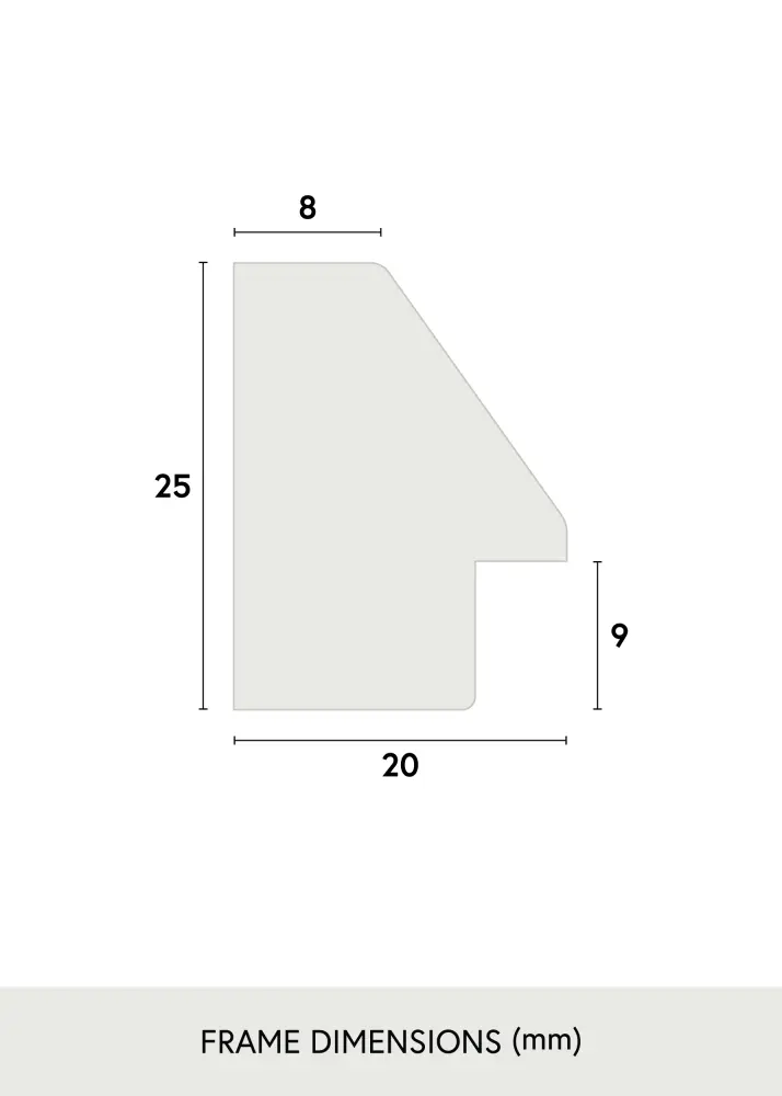 Okvir Globe Akrilno staklo Crno 70x100 cm