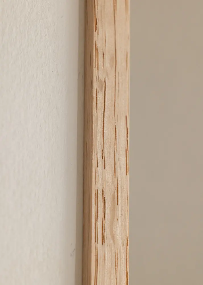 Okvir Tanak Hrast 10x10 cm - Paspartu Bijelo 7x7 cm
