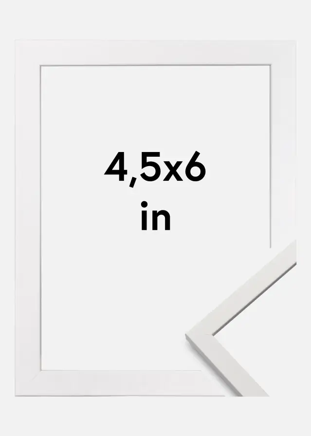 Okvir Edsbyn Akrilno staklo Bijelo 4,5x6 inches (11,43x15,24 cm)