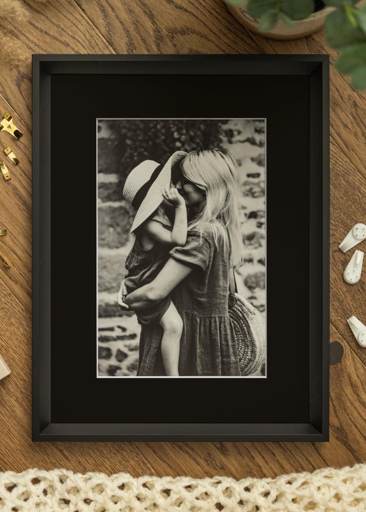 Okvir Globe Crno 40x100 cm - Paspartu Crno 30x91 cm