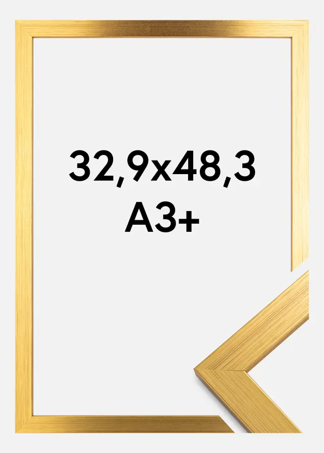 Okvir Gold Wood Akrilno staklo 32,9x48,3 cm (A3+)