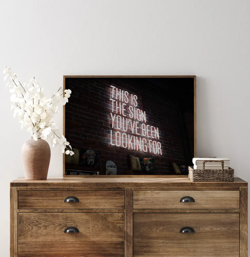 The sign Plakat
