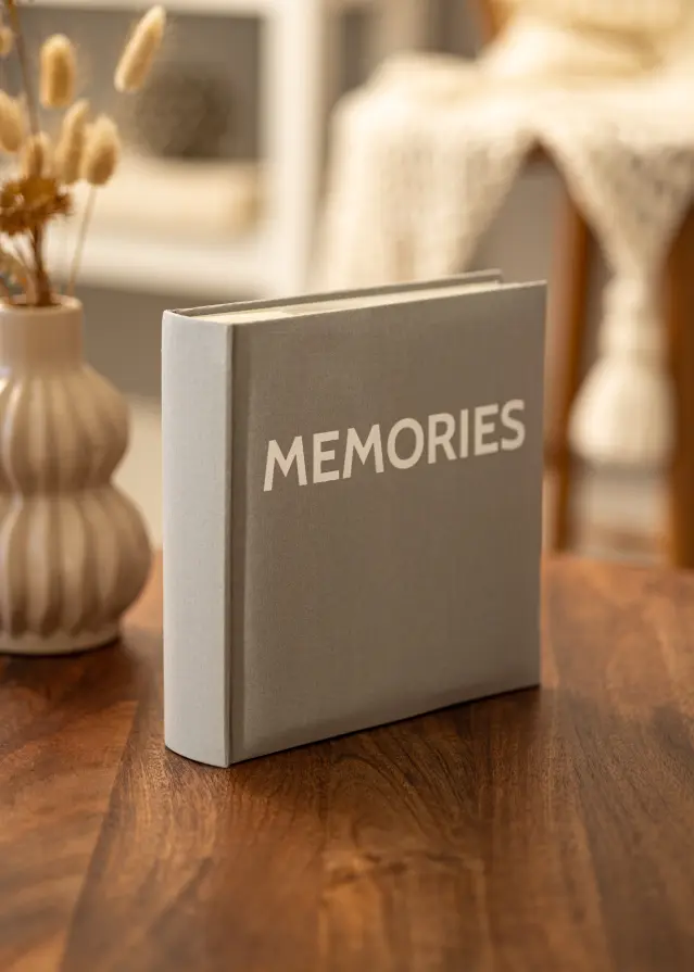 Memories Linen Album Tamno siva - 200 kapacitet slika 10x15 cm