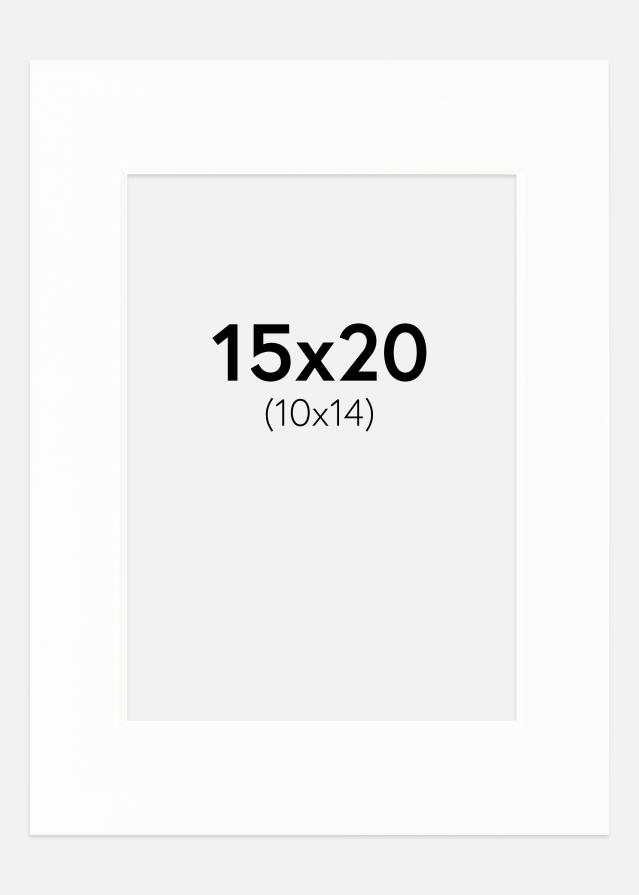 Paspartu Canson Bijelo Bijeli unutarnji rub 15x20 cm (10x14)