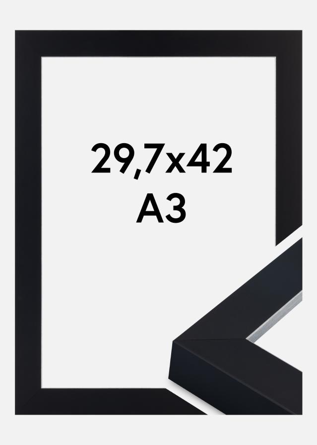 Okvir Sussex Akrilno staklo Crna/Srebrna 29,7x42 cm (A3)