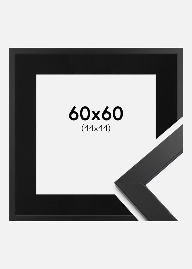 Okvir Black Wood 60x60 cm - Paspartu Crno 45x45 cm