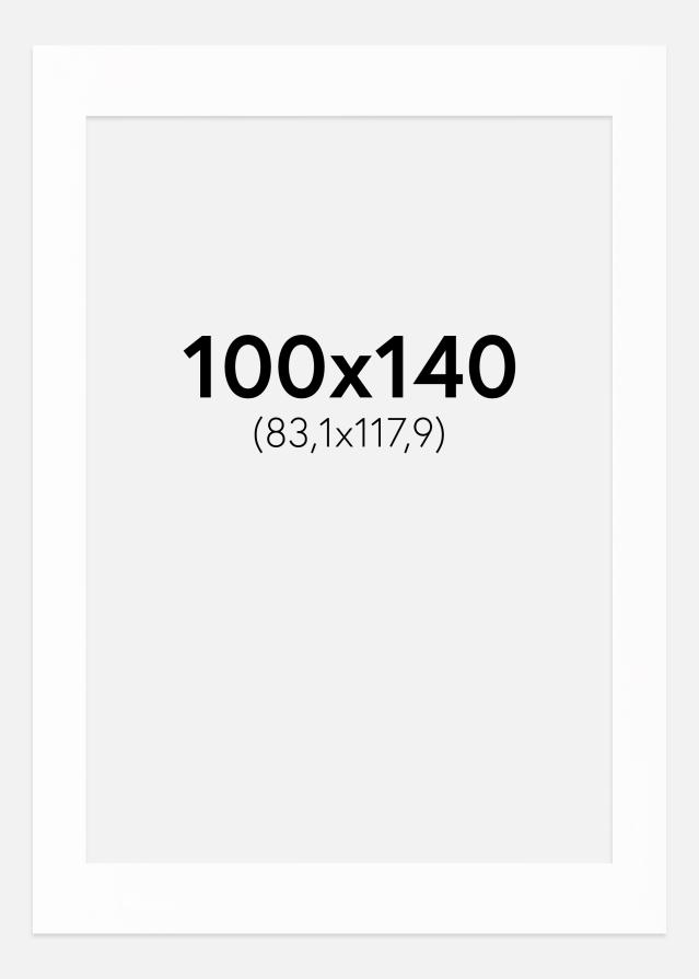 Paspartu Canson Bijelo Bijeli unutarnji rub 100x140 cm (83,1x117,9)