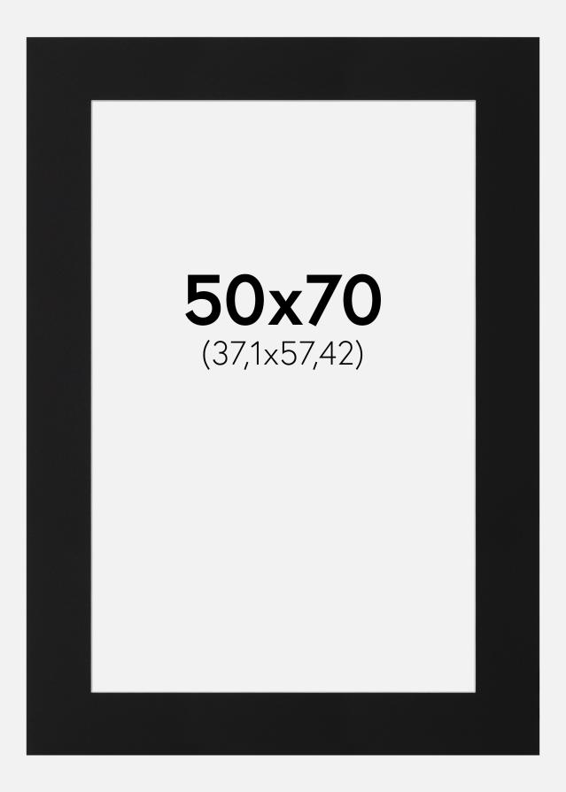 Paspartu Crni Standard (Bijela Jezgra) 50x70 cm (37,1x57,42)