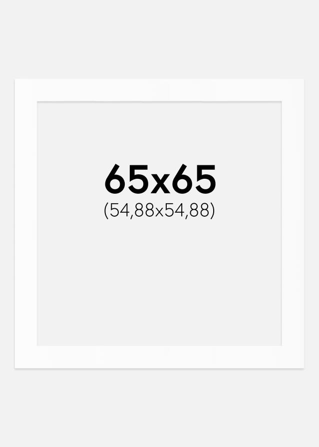 Paspartu Bijeli Standard (Bijela Jezgra) 65x65 cm (54,88x54,88)