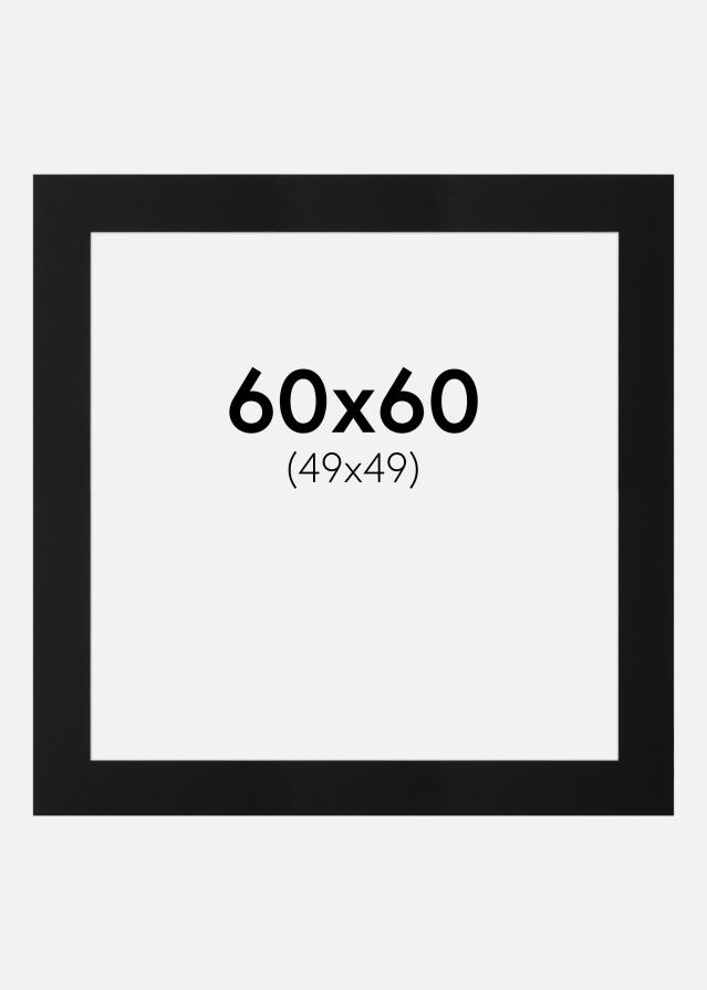 Paspartu Canson Crno Bijeli unutarnji rub 60x60 cm (49x49)