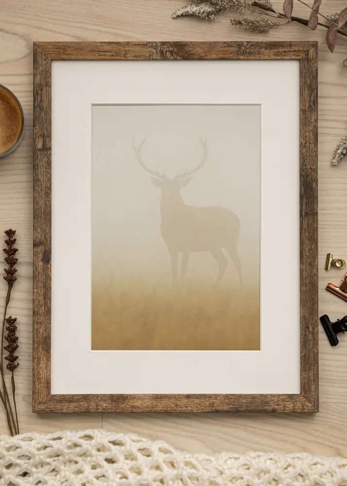 Okvir Fiorito Washed Oak 30x40 cm - Paspartu Bijelo 21x29,7 cm (A4)
