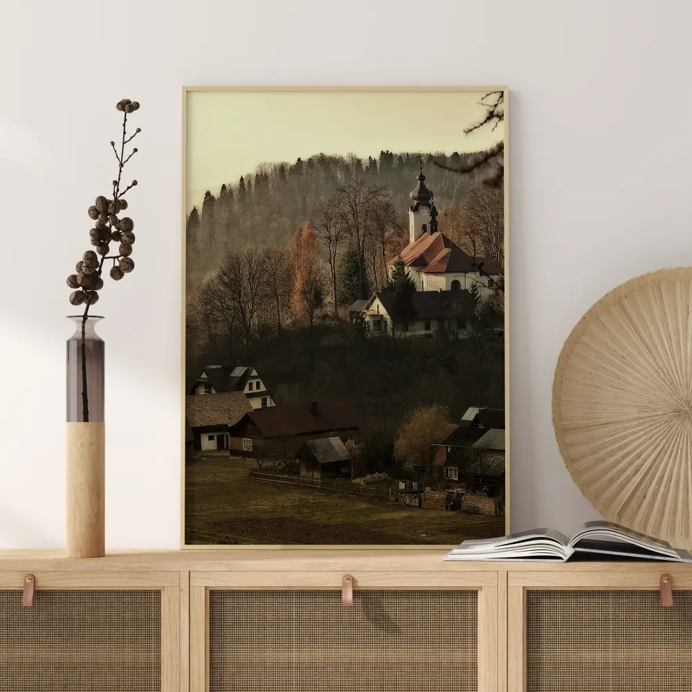 Autum Village Plakat