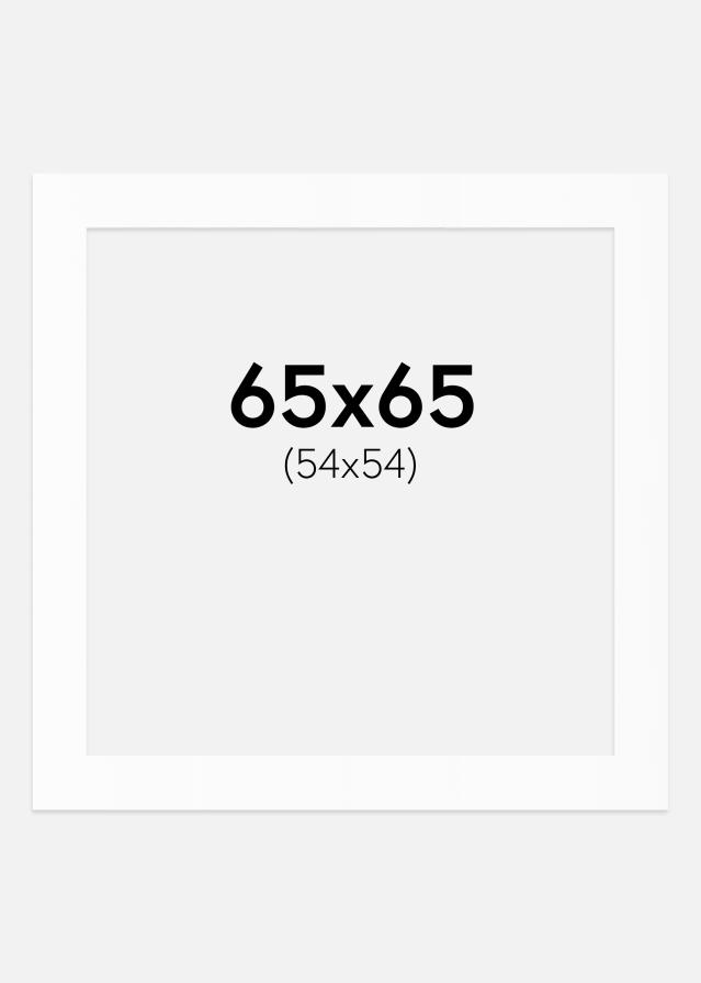 Paspartu Bijeli Standard (Bijela Jezgra) 65x65 cm (54x54)