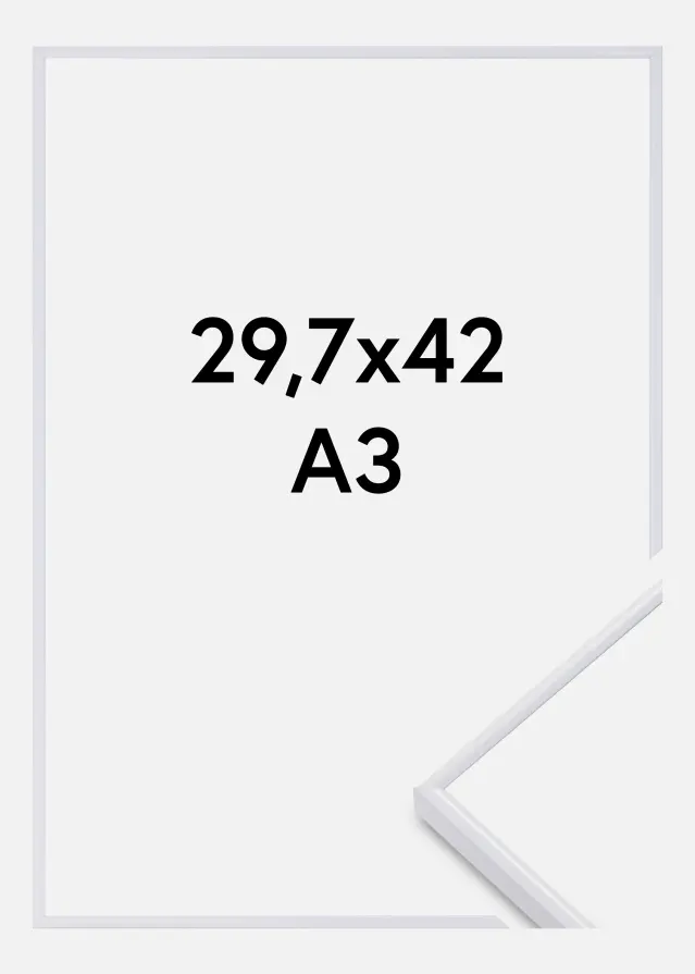Okvir Visby Akrilno staklo Bijelo 29,7x42 cm (A3)