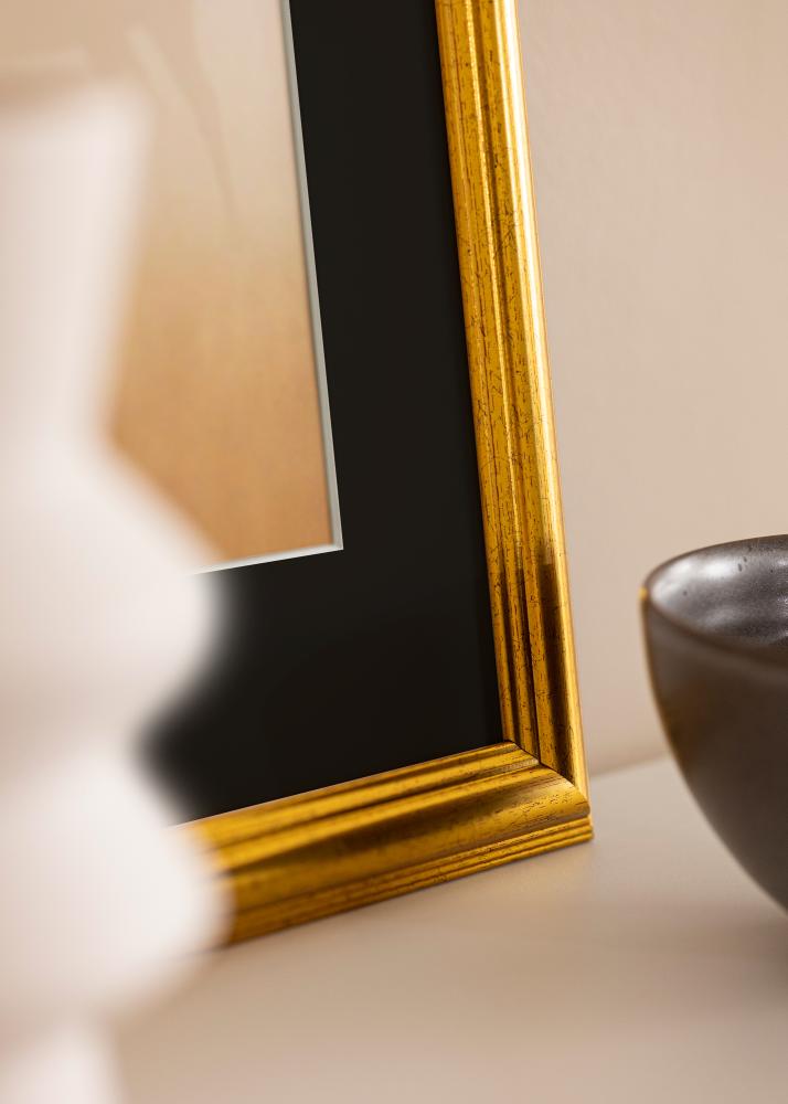 Okvir Västkusten Zlato 50x60 cm - Paspartu Crno 15x20 inches