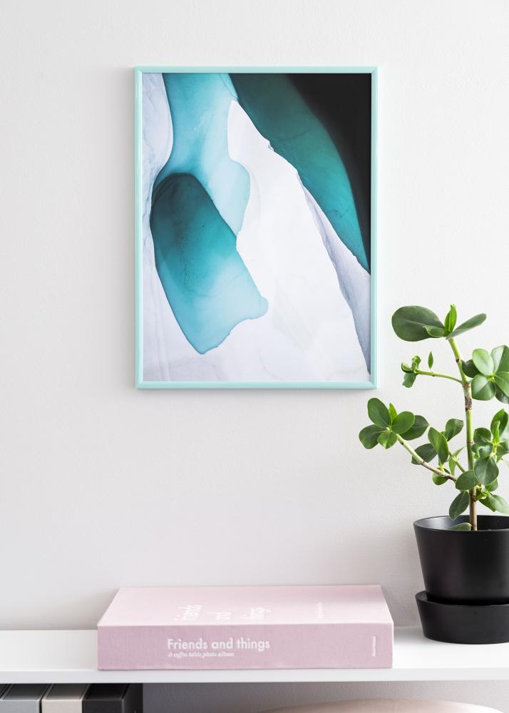 Okvir New Lifestyle Tirkizna 70x100 cm - Paspartu Crno 24x36 inches