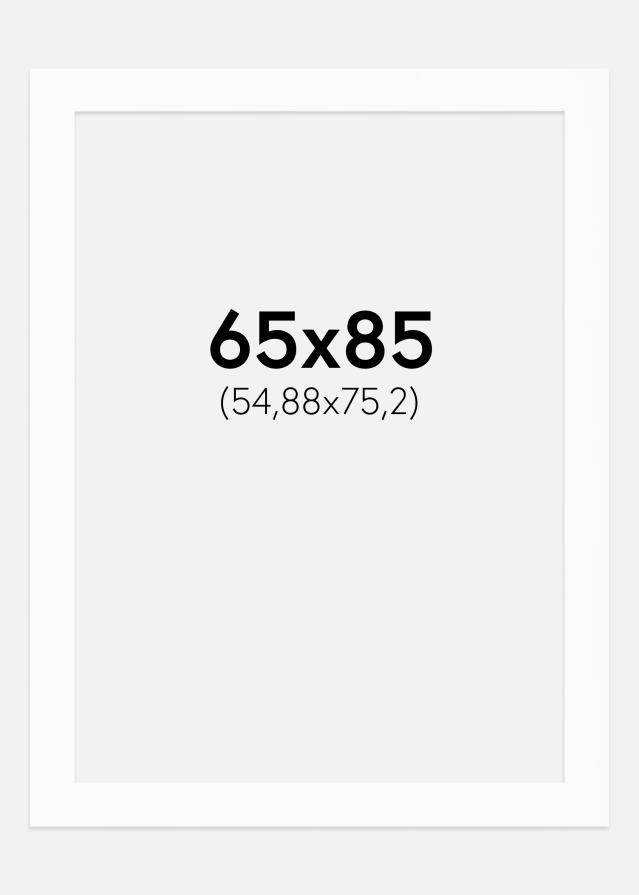 Paspartu Bijeli Standard (Bijela Jezgra) 65x85 cm (54,88x75,2)