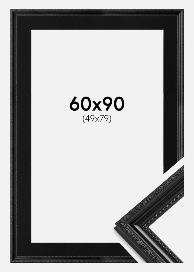 Okvir Abisko Crno 60x90 cm - Paspartu Crno 50x80 cm