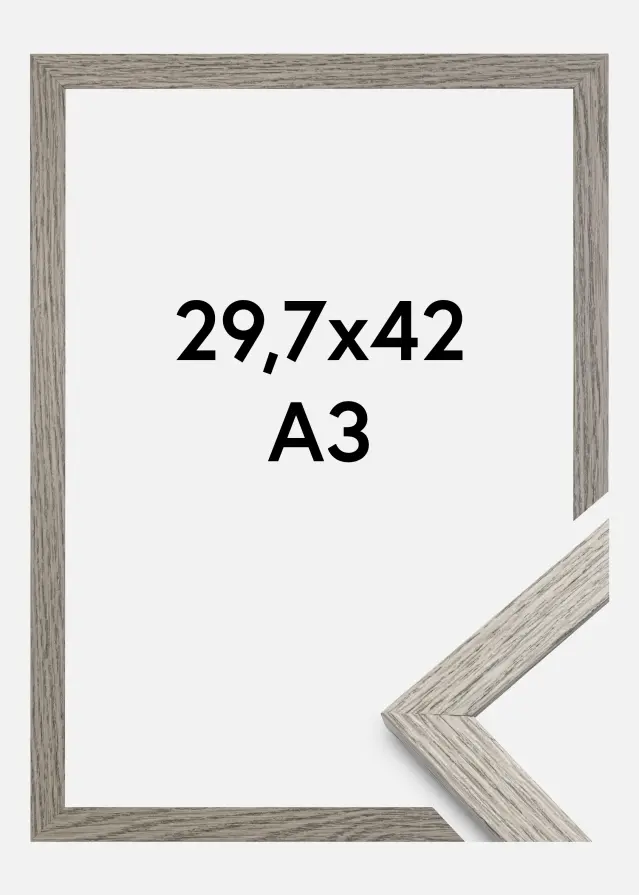 Okvir Profinjeni Akrilno staklo Grey Oak 29,7x42 cm (A3)
