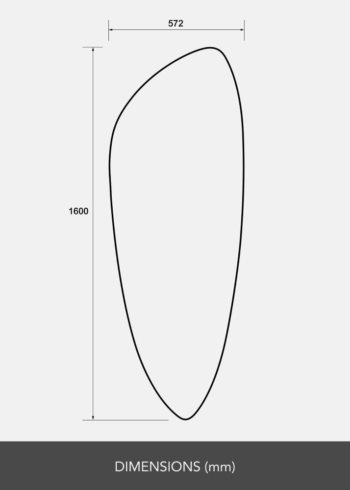 Ogledalo Obelisk 160x57 cm
