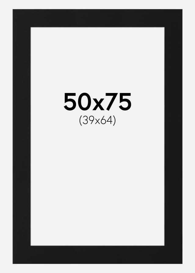 Paspartu Crni Standard (Bijela Jezgra) 50x75 cm (39x64)