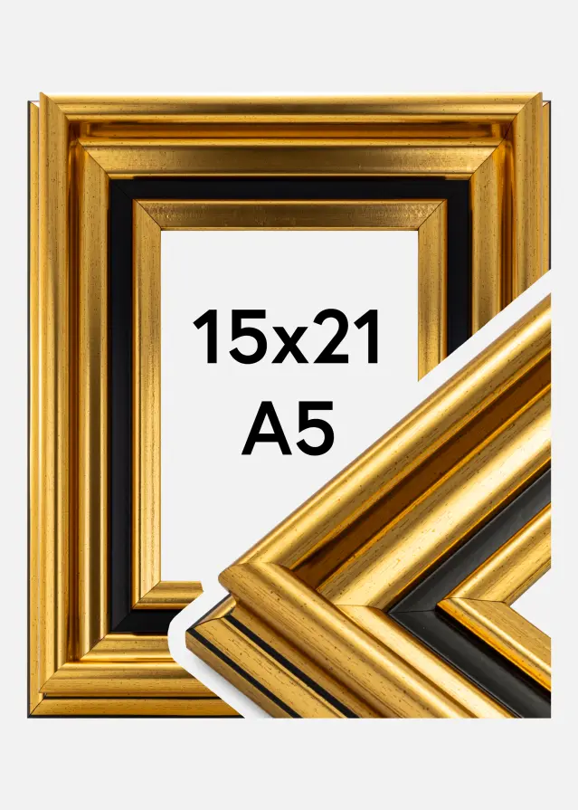 Okvir Gysinge Premium Zlato 15x21 cm (A5)