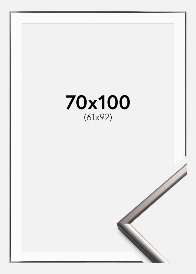 Okvir New Lifestyle Čelik 70x100 cm - Paspartu Bijelo 62x93 cm