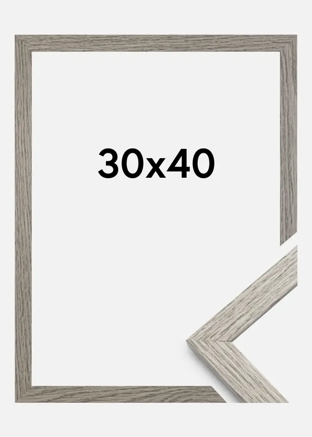 Okvir Profinjeni Akrilno staklo Grey Oak 30x40 cm