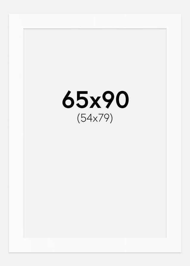 Paspartu Bijeli Standard (Bijela Jezgra) 65x90 cm (54x79)