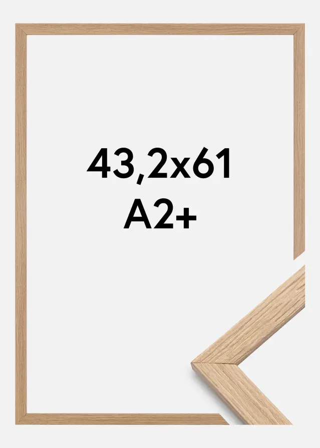 Okvir Profinjeni Akrilno staklo Hrast 43,2x61 cm (A2+)