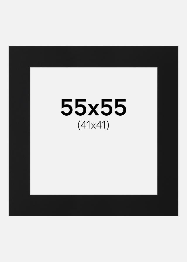 Paspartu Crni Standard (Bijela Jezgra) 55x55 cm (41x41)