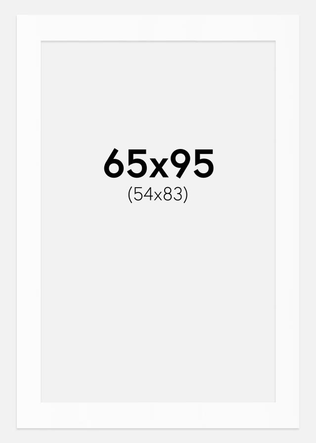 Paspartu Bijeli Standard (Bijela Jezgra) 65x95 cm (54x83)