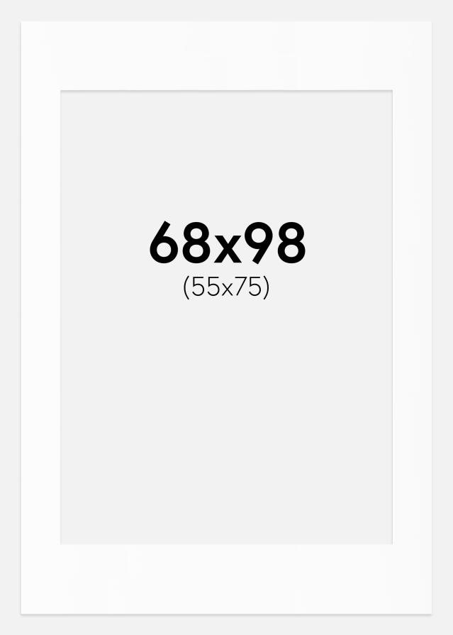 Paspartu Bijeli Standard (Bijela Jezgra) 68x98 cm (55x75)