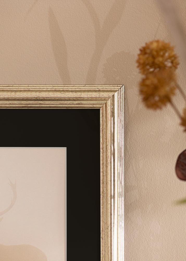 Okvir Västkusten Srebro 70x100 cm - Paspartu Crno 62x93 cm