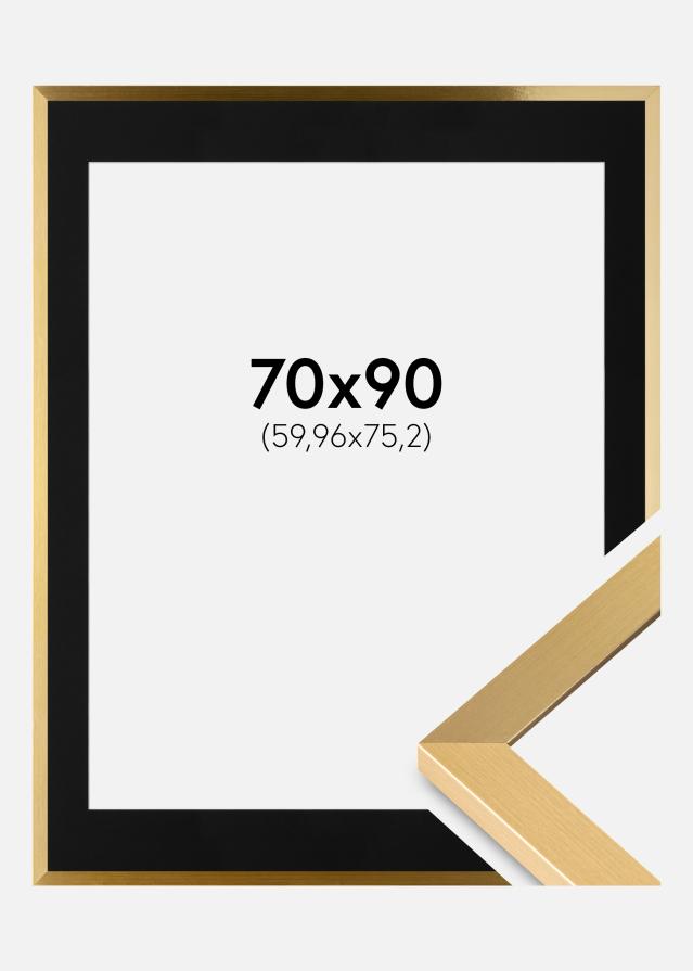 Okvir Selection Zlato 70x90 cm - Paspartu Crno 24x30 inches