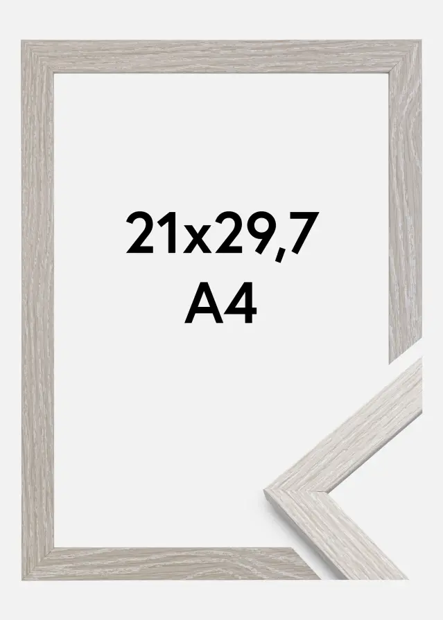 Okvir Profinjeni Light Grey Oak 21x29,7 cm (A4)