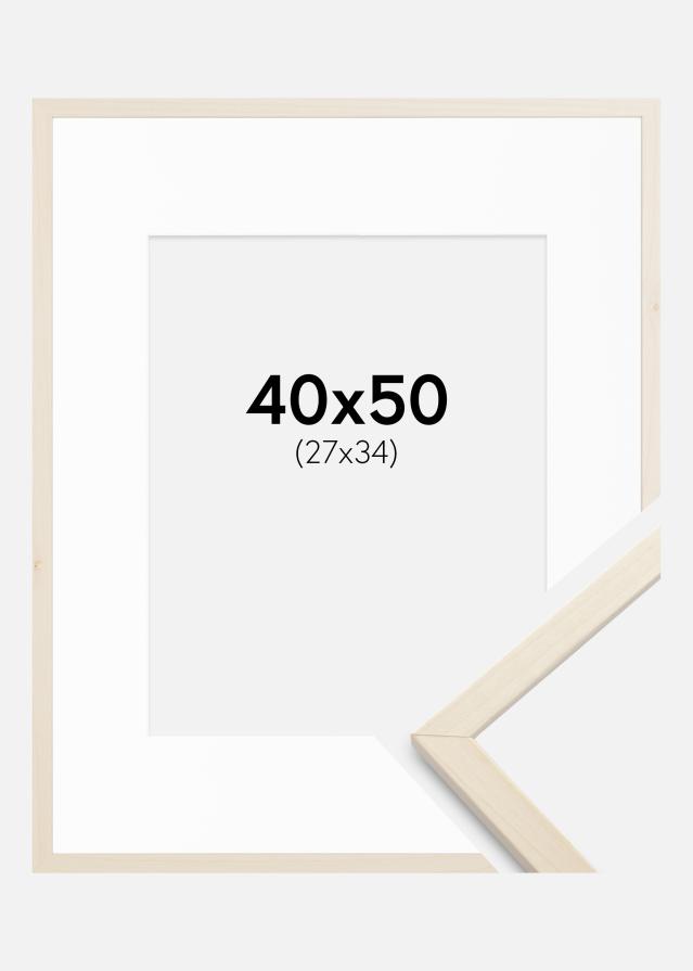 Okvir Edsbyn Javor 40x50 cm - Paspartu Bijelo 28x35 cm
