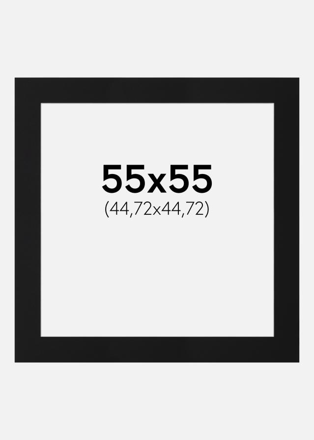 Paspartu Crni Standard (Bijela Jezgra) 55x55 cm (44,72x44,72)