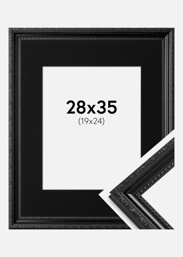 Okvir Abisko Crno 28x35 cm - Paspartu Crno 20x25 cm