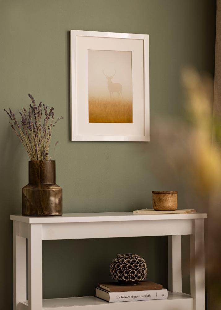 Okvir White Wood Glossy - Veličina po izboru