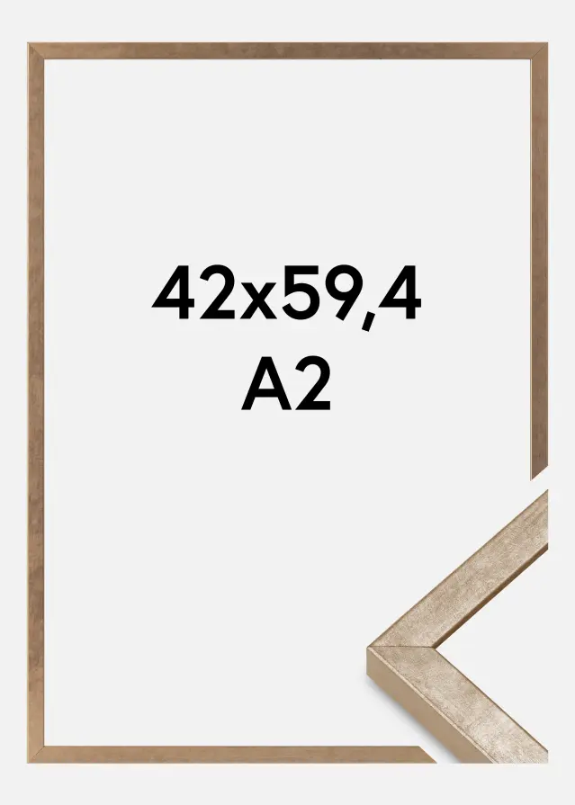 Okvir Ares Akrilno staklo Mesing 42x59,4 cm (A2)