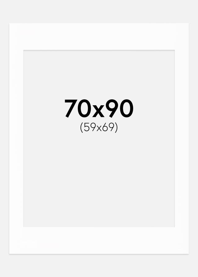 Paspartu Canson Bijelo Bijeli unutarnji rub 70x90 cm (59x69)