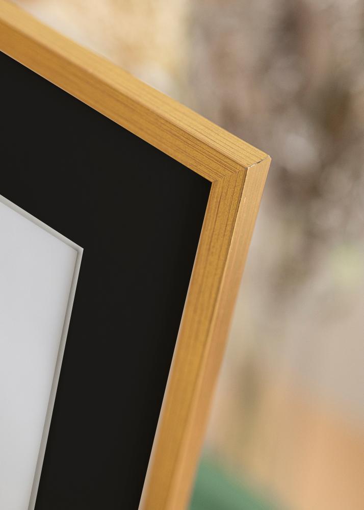 Okvir Edsbyn Zlato 28x35 cm - Paspartu Crno 8x10 inches