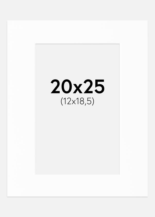 Paspartu Canson Bijelo Bijeli unutarnji rub 20x25 cm (12x18,5)